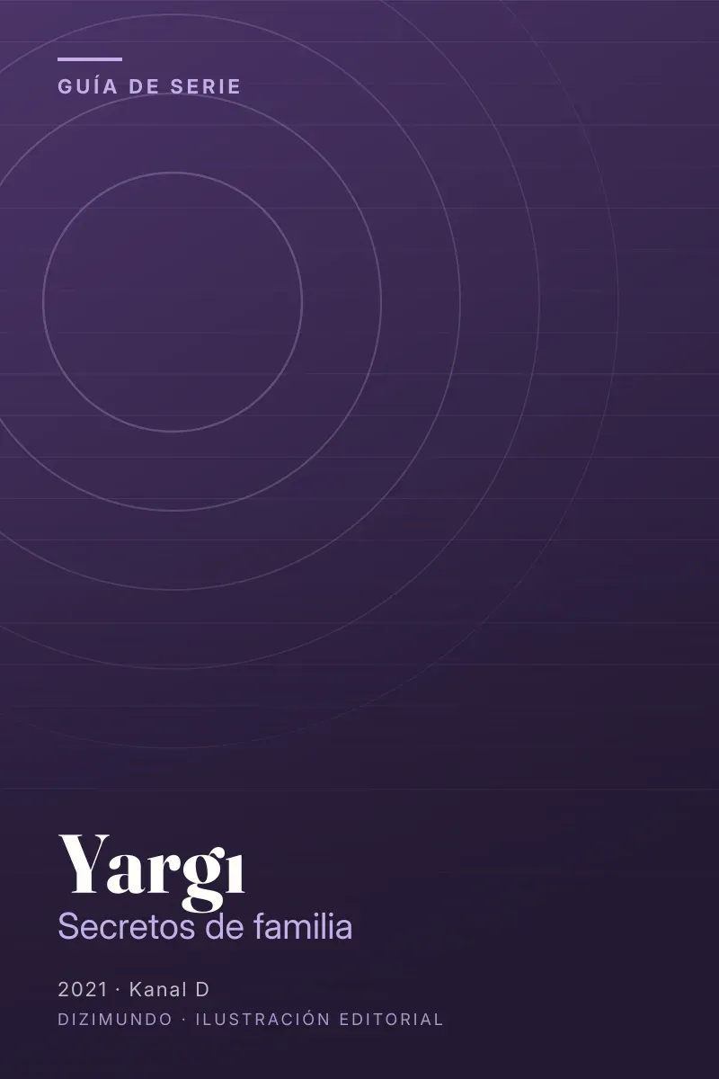 Portada editorial de DiziMundo para la guía de Yargı, con el título en tipografía serif sobre un fondo degradado